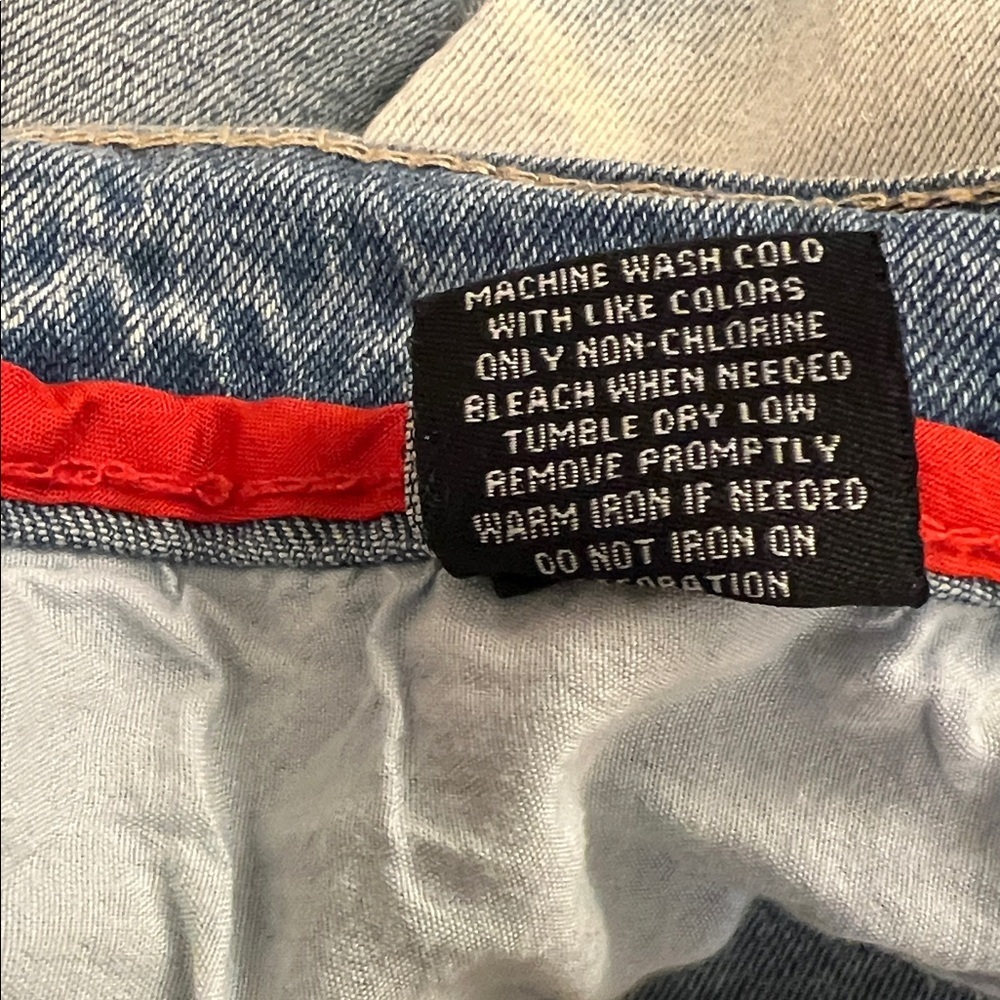 Distressed Blue Denim Shorts - Picture 10 of 10